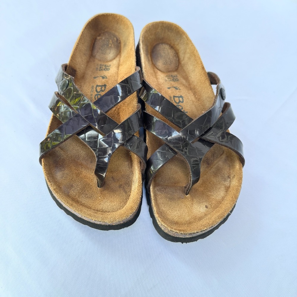 Betula By Birkenstock Vinja Sandal Womens US 7 Brown Patent soft bed
